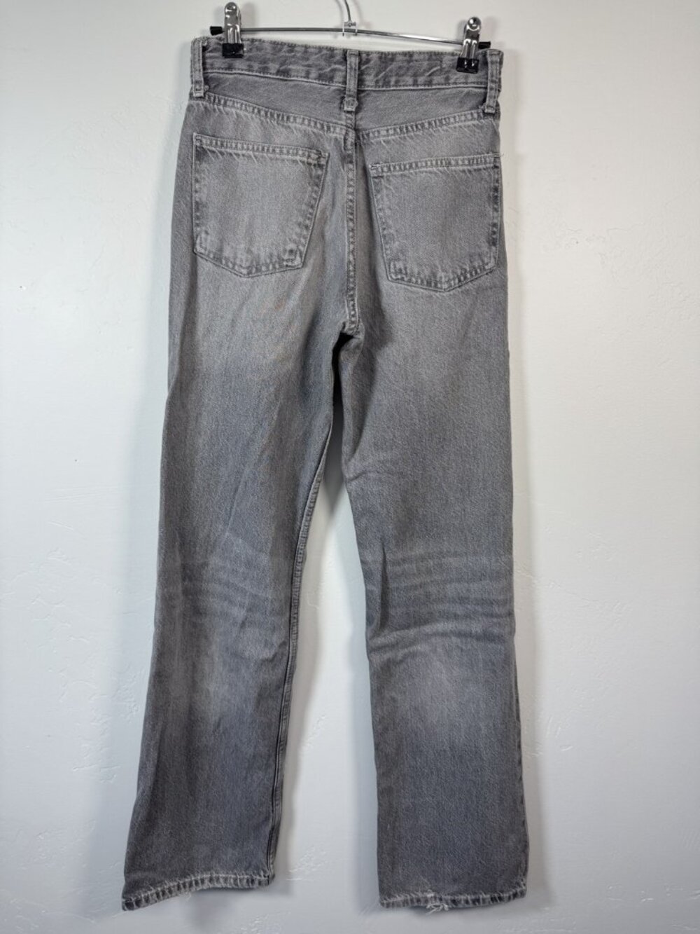 Zara Grey Wash Straight Leg Mid Rise Jeans Size US 2 / EU 34 - Picture 2 of 7